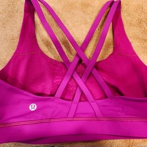 Lululemon energy bra antidote size 8 pink